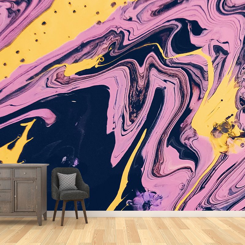 Mildew Resistant Contemporary Abstract Wall Mural Wallpaper for Bedroom