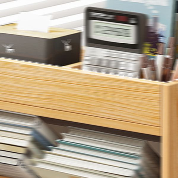 Contemporary Style Bookcase Wooden Book Shelf for Home Office