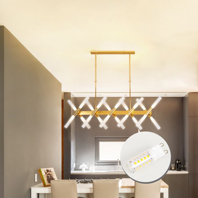 Acrylic Sputnik LED Island Pendant Light in Modern Creative Style Wrought Iron Ceiling Light for Dining Room