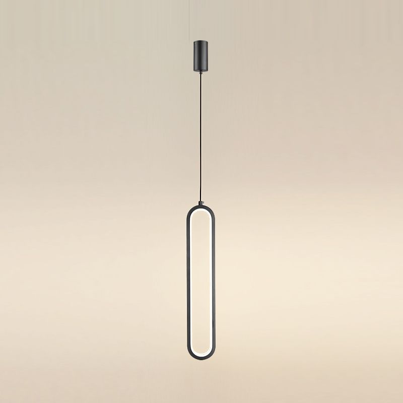 Éclairage de suspension de style moderne linéaire minimaliste Éclairage suspendu pour le salon