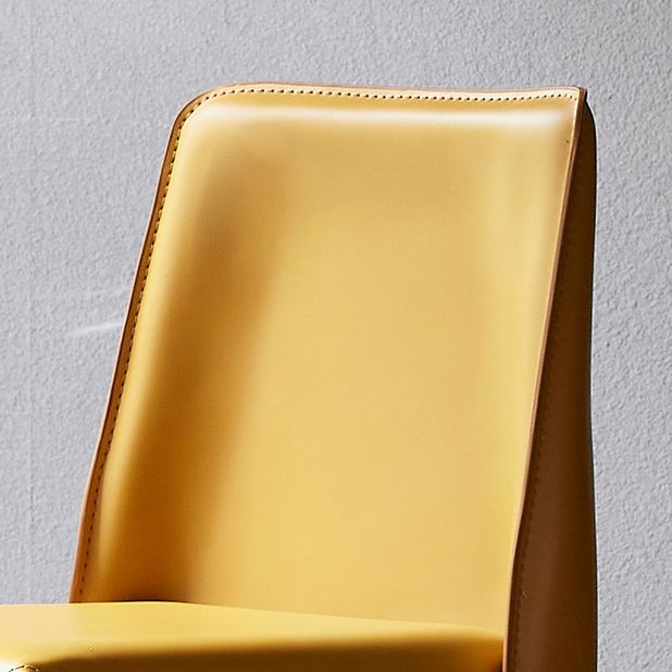 Modern Leather Bar Stool Low Back Counter Stool for Living Room