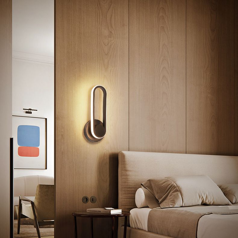 Apliques de pared oblata de estilo minimalista moderno placas de luz