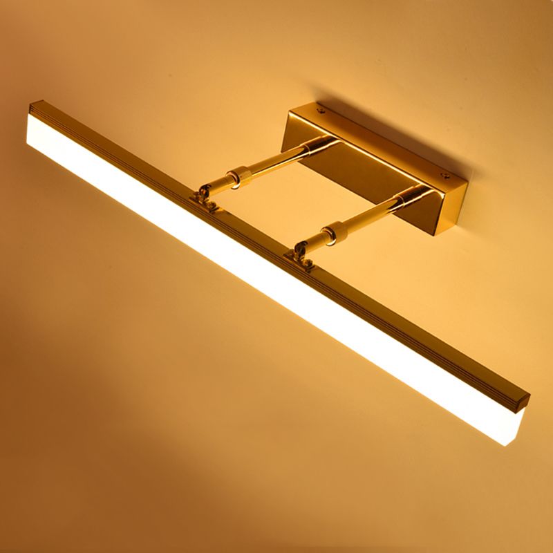 Lampada rettangolare per la lampada con applique del bagno in metallo a muro moderno lampada