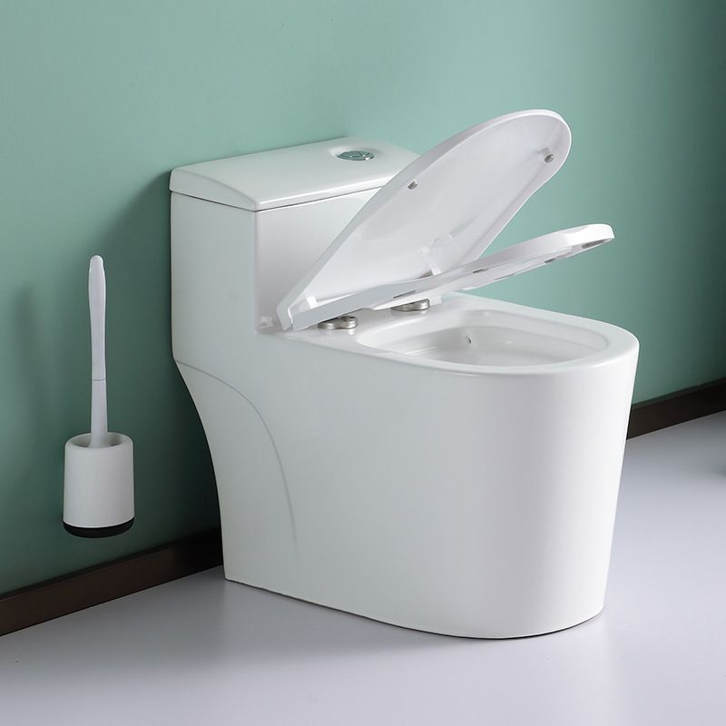 Contemporary All-In-One Toilet White Toilet Bowl with Toilet Seat
