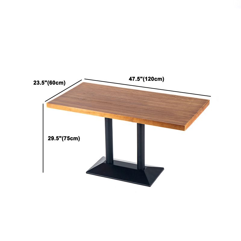 Industrial Rectangle Table Set 1/2/3 Pieces Dining Set for Restaurant
