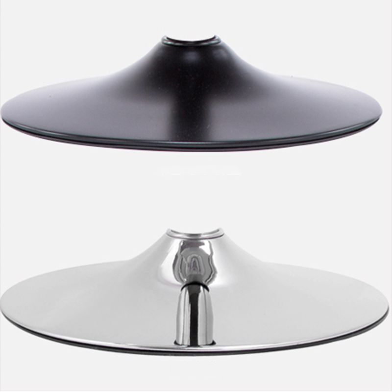 Industrial Style Bar Stool Round Leather Seat with Adjustable Height for Counter Bar