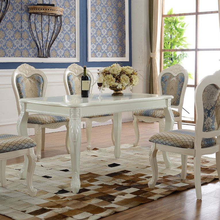 Victoria Rectangle Table Set 1/2/5/6 Pieces Dining Set for Home