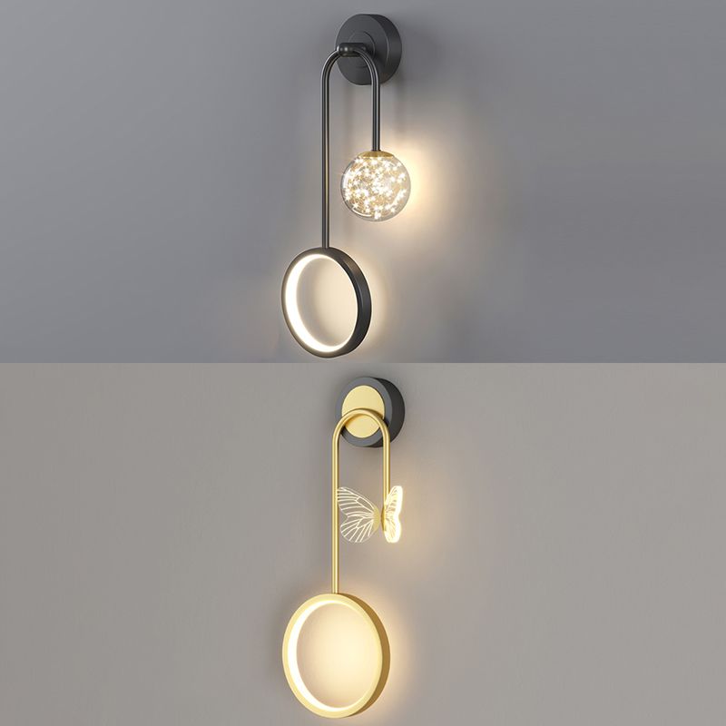 Geometry Shape Metal Wall Lighting Ideas Modern Style Wall Light Fixtures
