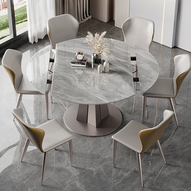 Glam 1/5/7 Pieces Dining Set Rectangular Sintered Stone Dining Table Set