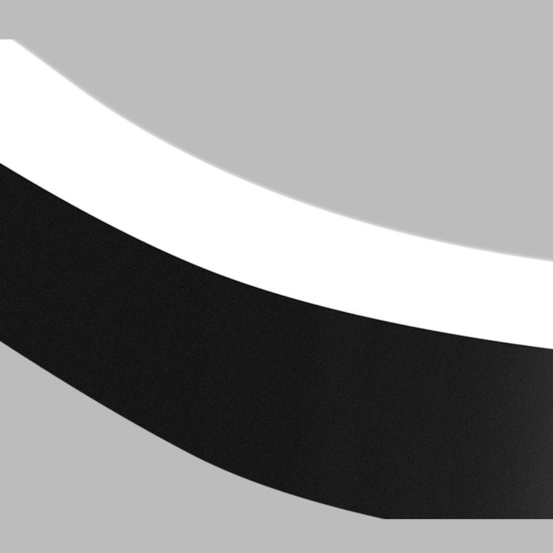 Iluminación moderna de comedor anillos múltiples accesorios de iluminación de araña