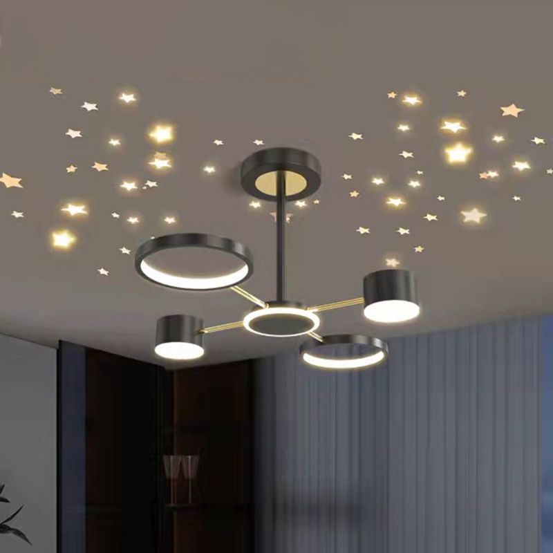 Multi Light Unique Branch Hanging Lights Modern Style Metal Hanging Lighting for House