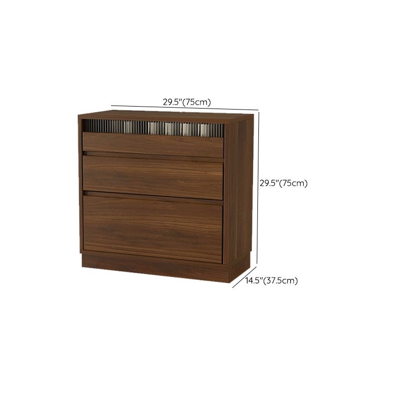 Contemporary Brown Walnut Kitchen Island Table for Dining Room