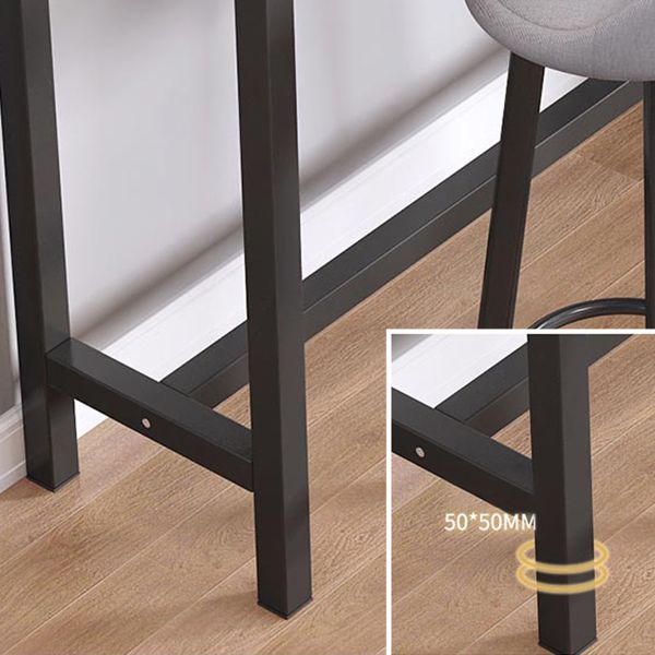 Contemporary Wood Bar Dining Table Rectangle Bar Table for Kitchen