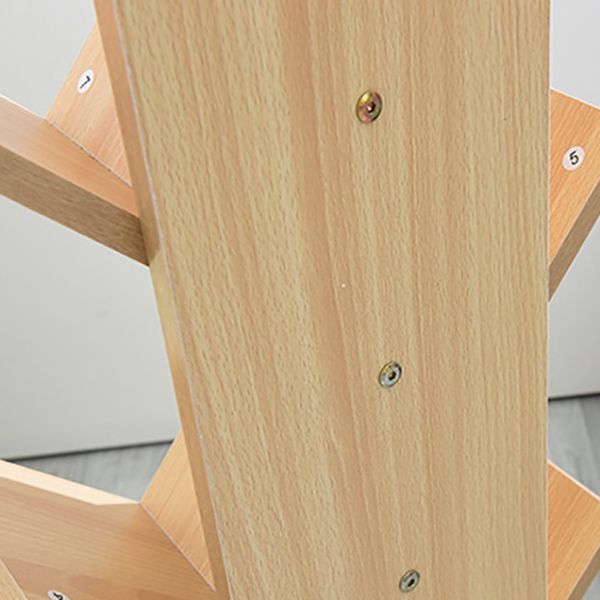 Contemporary Wood Bookcase Closed Back Bookshelf for Home Office