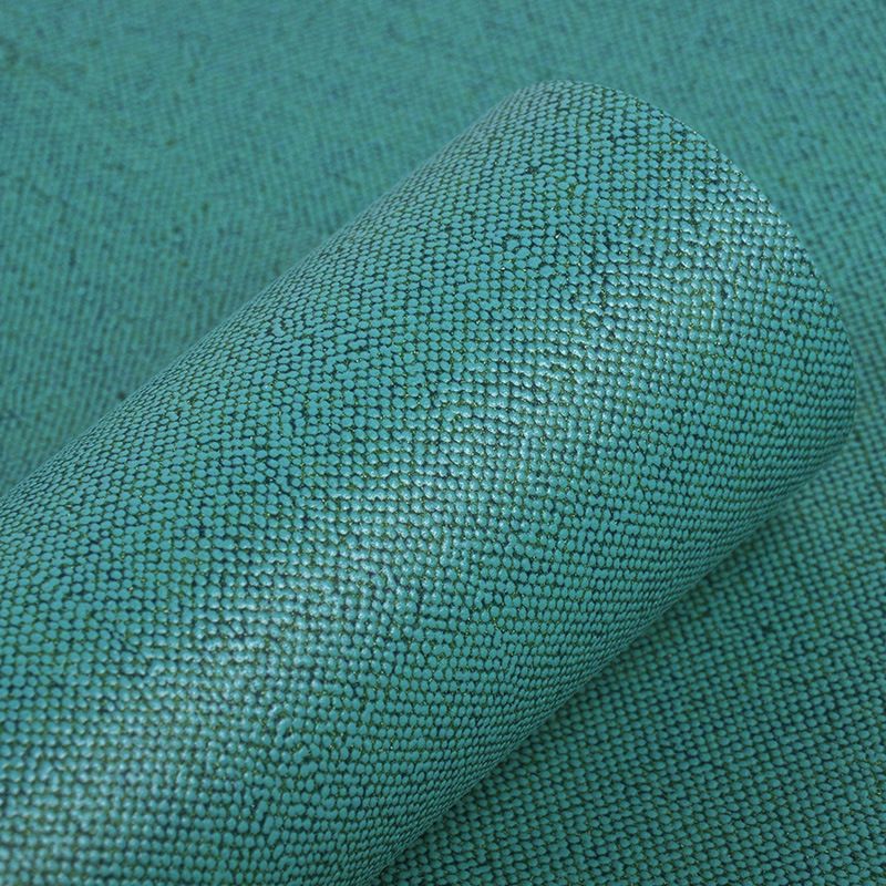 Solid Wallpaper Roll Modern Style Non-Woven Textured Wall Art in Dark Color for Home