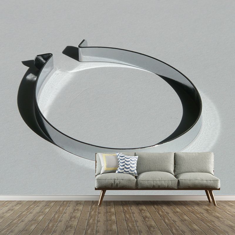 Metal Series Industrial Style Wall Art Decor for Living Room Bedroom Mural Wallpaper