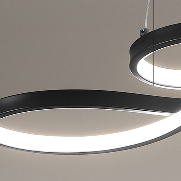 Twist Chandelier Pendant Light Modern Metal Chandelier for Dining Room