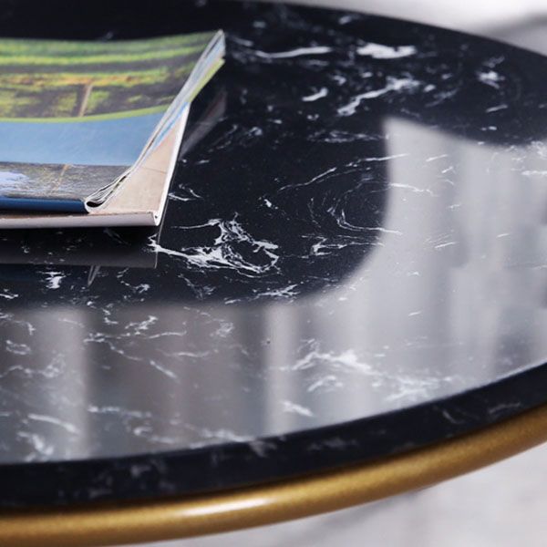 20.47" Tall Contemporary Style Side End Table Metal Round Sofa Side Accent Table