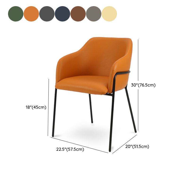 Metal Legs Parsons Chair Contemporary Style Indoor-Outdoor Chair
