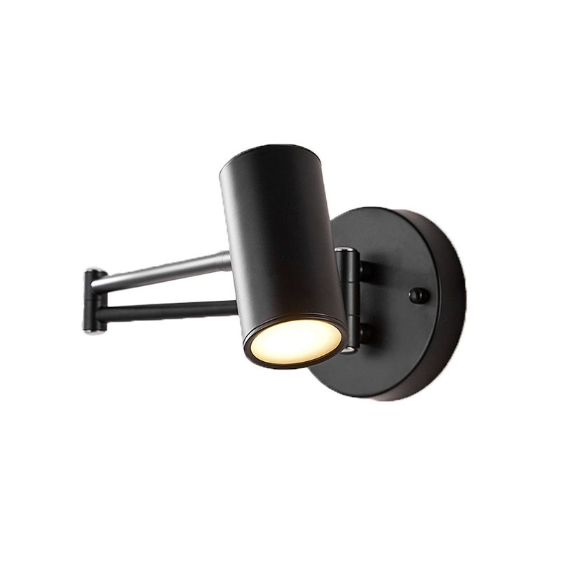 Tubo sconce metallo contemporaneo 1 lampadario a monte a parete lampada con braccio regolabile