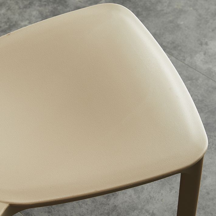 Plastic Contemporary Side Chair Open Back Indoor-Outdoor Chair