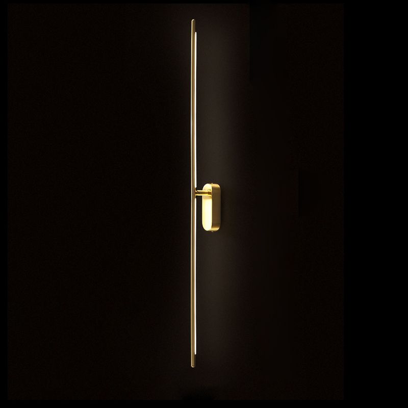 Lineaire LED -wandlampjes Stonces Moderne minimalistische stijl koperen wandlampen