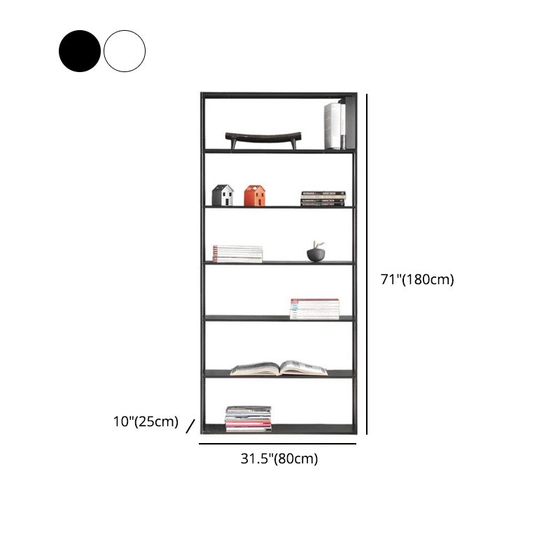 70.87"H Bookcase Open Back Contemporary Style Bookshelf for Home Office
