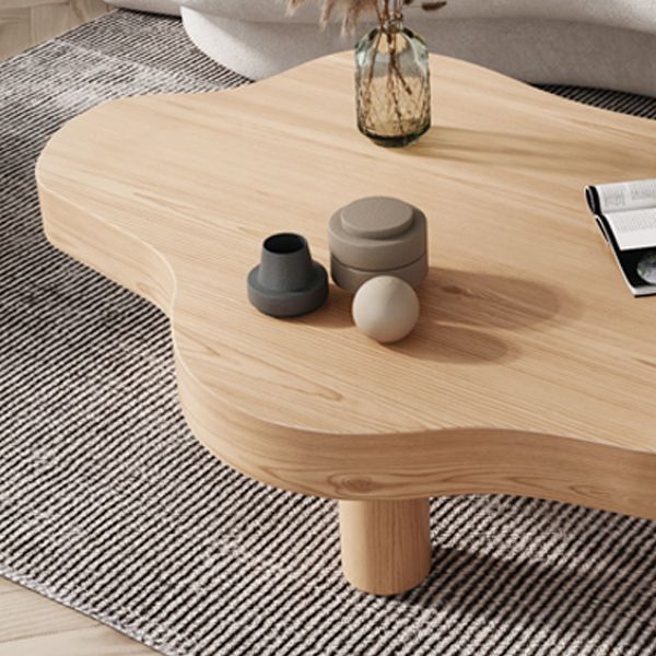 3 Legs Coffee Table Solid Wood Coffee Cocktail Table for Living Room