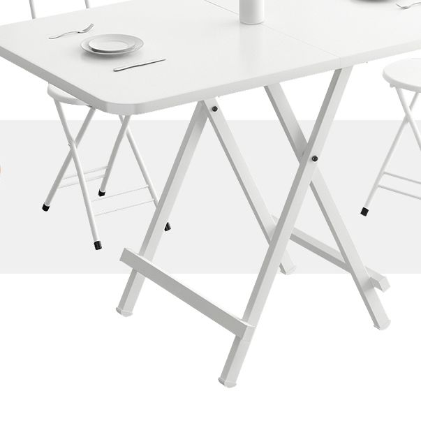 Modern Style Wooden Dining Room Set with Round Table Space-Saving Design Dining Table Furniture