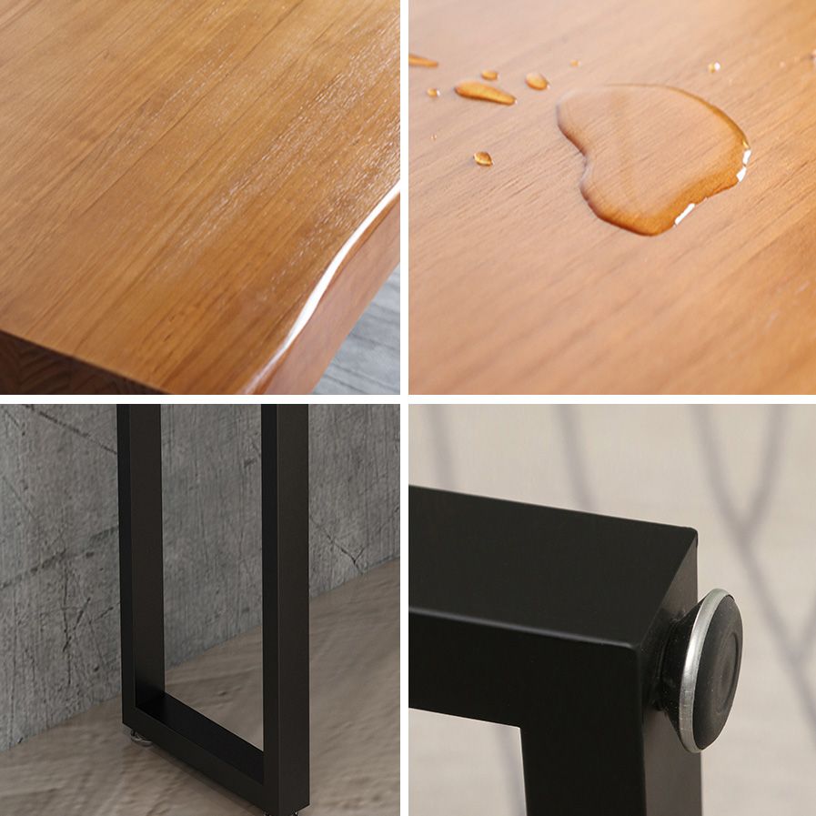 1/4/5/6 Pieces Modern Rectangle Pub Table Set Wooden Counter Table with Backless Stools