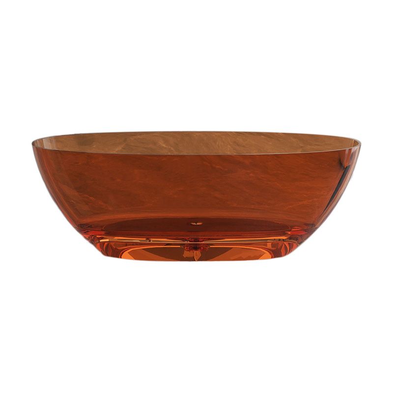 Antique Finish Soaking Bathtub Modern Stand Alone Oval Bath Tub