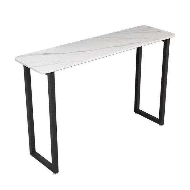 Rectangle Pub Table Contemporary Style Bar Table for Small Places