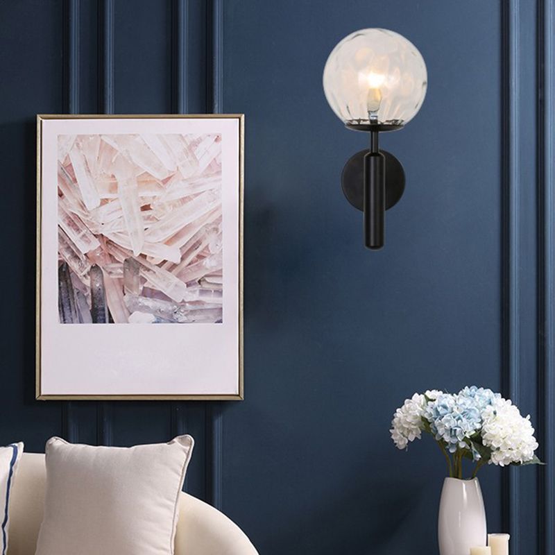 Modern Wall Light Sconce Minimalist Glass Wall Light Fixture for Bedroom