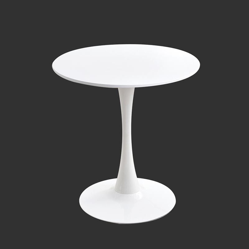Modern Manufactured Wood Tulip Table Matte Finish Round Dining Table