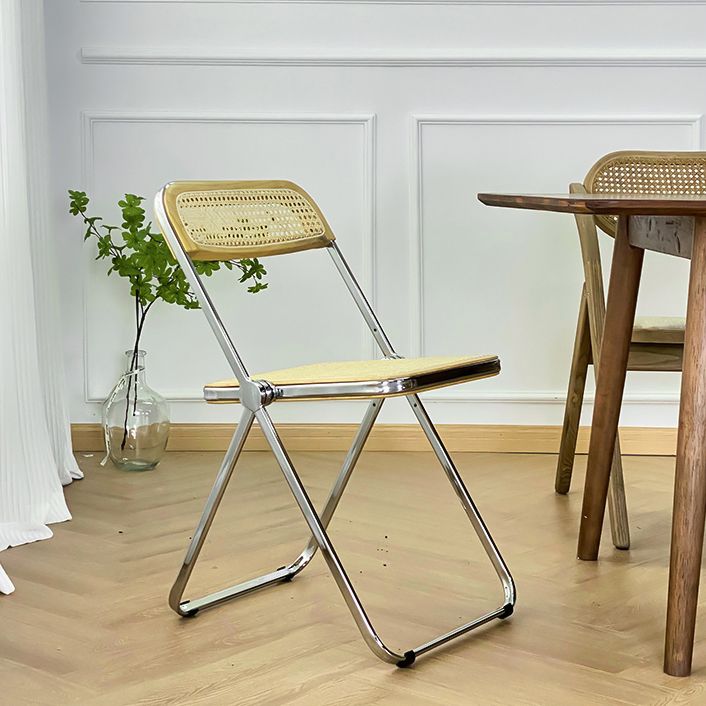 Industrial Side Chair Metal Folding Indoor Dining Chair for Home