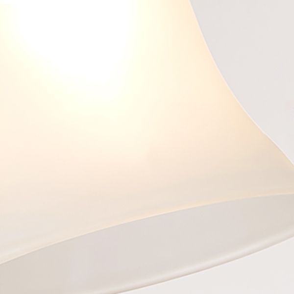 Moderne creatieve hangende lamp houten geometrische hanglamp met mat glazen schaduw