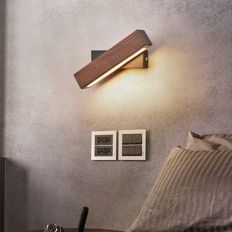 Luminaire en bois en bois à 1 lumière réglable