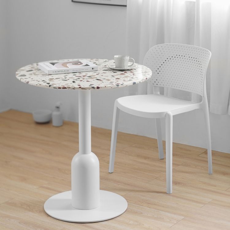 Metal Contemporary Dining Table Concrete Top Table for Dining Room