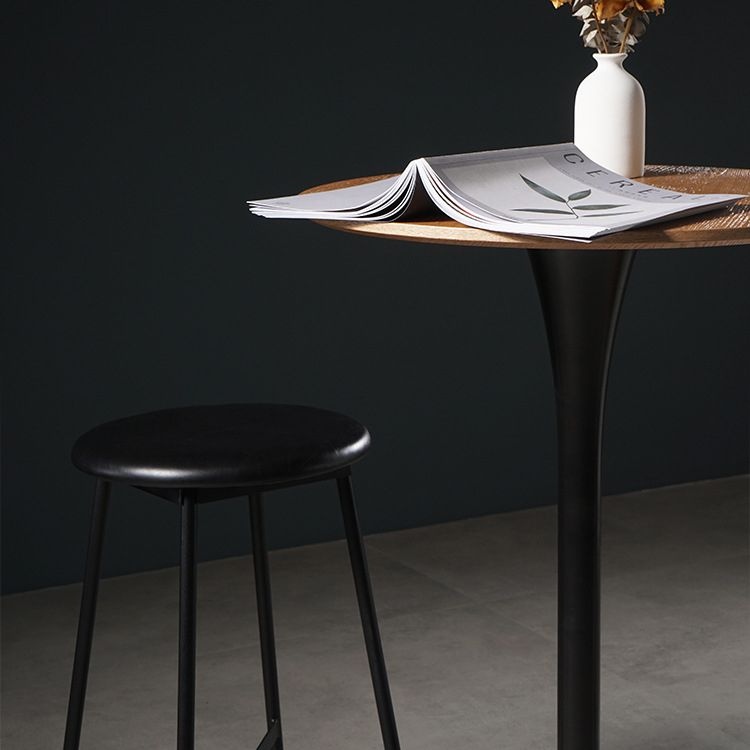Contemporary Round Counter Table Dining Metal Counter Table for Restaurant