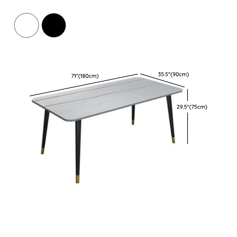 Modern 1/5/6/7 Pieces Dining Set Rectangle Stone Dining Table for Dining Room Kitchen