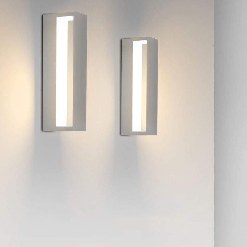 Minimalism Wall Sconce Metal Outdoor Sconce Light Fixture for Courtyard