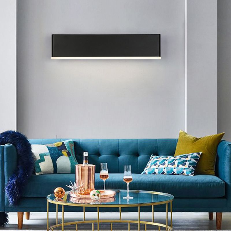 Rotatable LED Wall Mount Light 1-Light Wall Sconce Light with Acrylic Shade for Bedroom