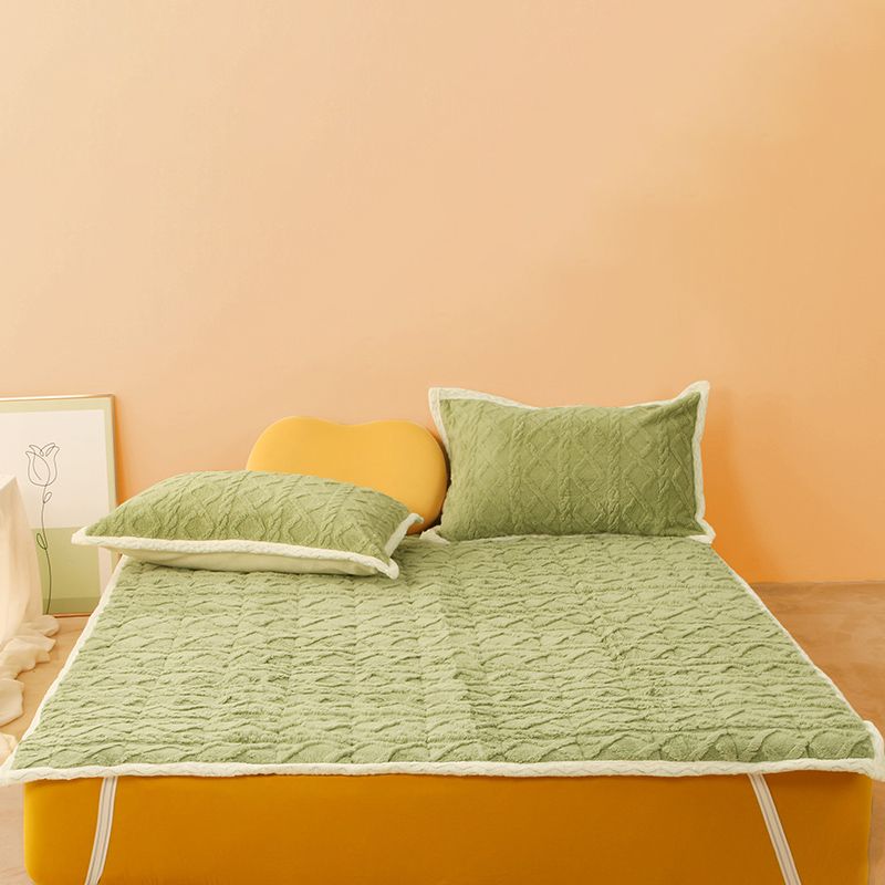 Jacquard Non-Pilling Sheet Polyester Solid Color Ultra-Soft Breathable Sheet