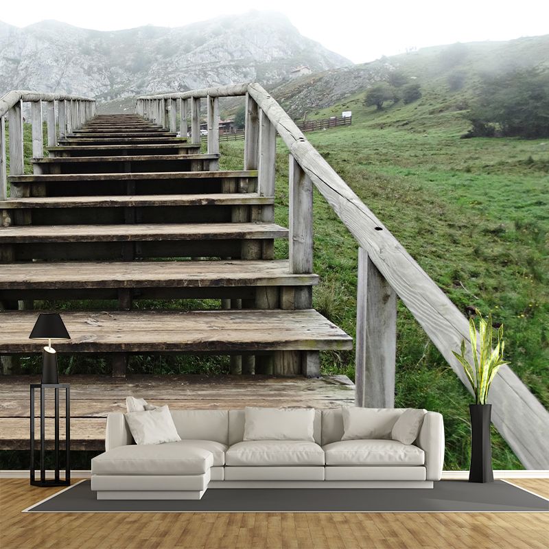 Space Extension Mildew Resistant Mural Wallpaper Bedroom Wall Decor