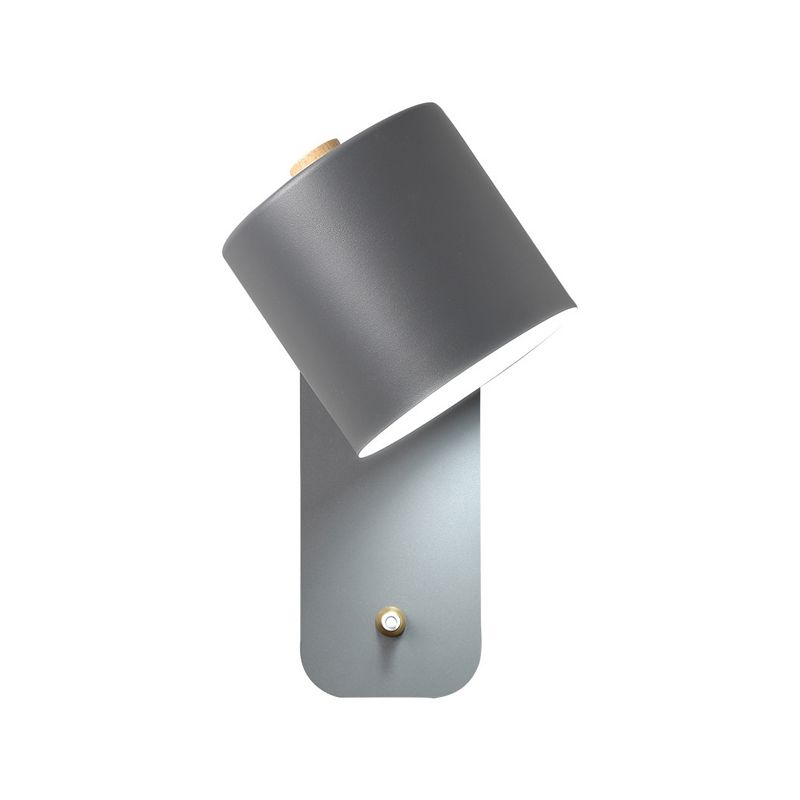 Slaapkamer eenvoudige sconce verlichtingsarmaturen 1 blub metalen roterende wandgemonteerde verlichting