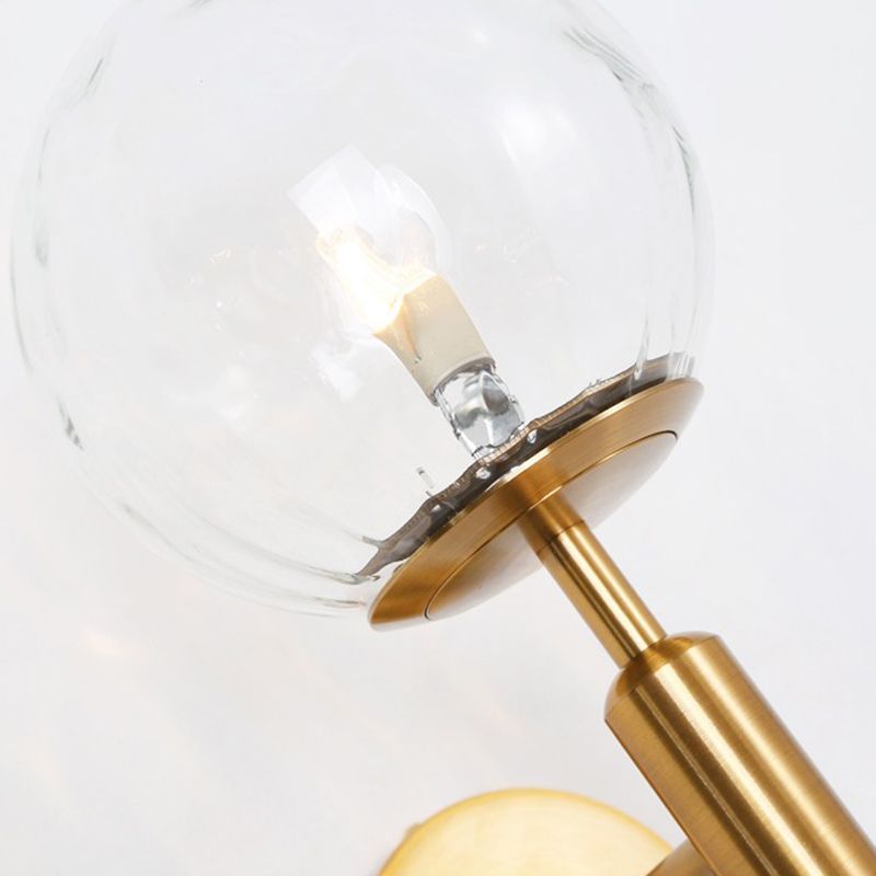 Modern Wall Light Sconce Minimalist Glass Wall Light Fixture for Bedroom