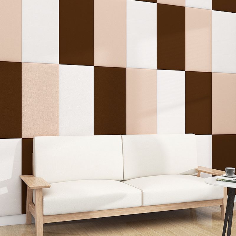 Modern Plain Wall Paneling Peel and Press Soundproof Backsplash Panels