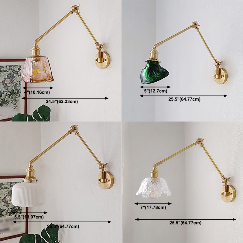 Modern Adjustable Wall Sconce One Head Wall Mounted Light Fixture for Living Room