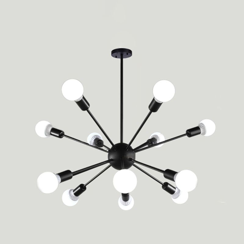 Radial Shape Chandelier Lights Industrial Style Metal Chandelier Pendant Lights