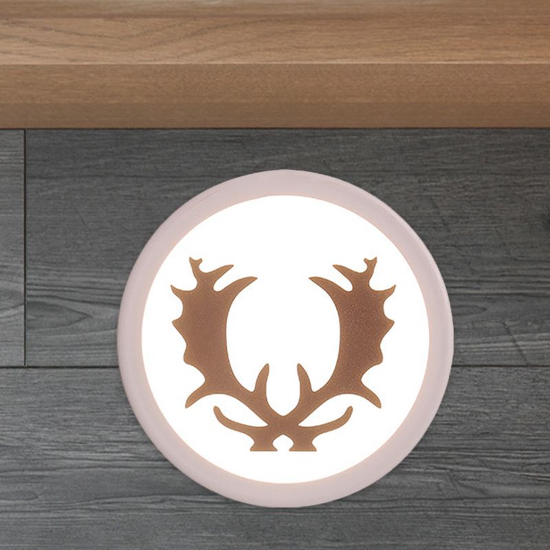 Corne nordique Corne de cerf / tête murale luminaire acrylique LED MUR LED Éclairage en blanc